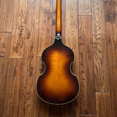 1988 Greco VB-650 Violin Bass Beatles McCartney Black TapeWound MIJ Fujigen Japan image 3