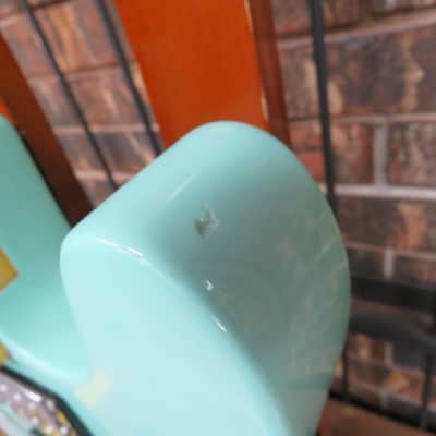 Xaviere XV650 Semi Hollow Thinline Tele Style Electric Guitar - Surf Green image 6