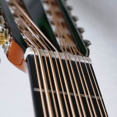 Oscar Schmidt OH52SE Acoustic-Electric Bajo Sexto w/ Gig Bag - Solid Cedar & Macassar Ebony image 4