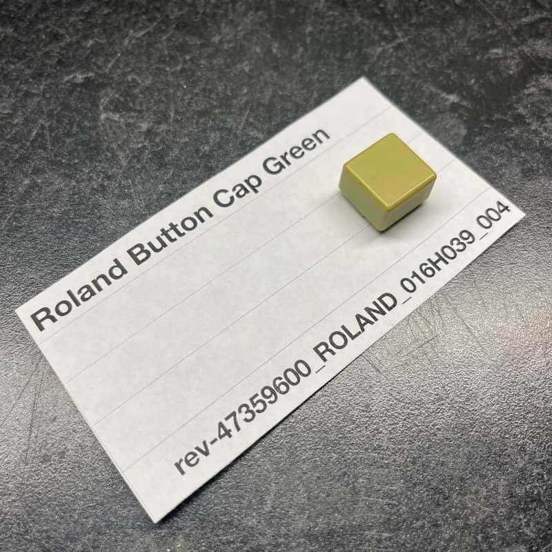 ORIGINAL Roland Green Button Cap (016H039) for Juno-60, JSQ-60, MSQ-100, EP-6060, EP-11, etc image 1