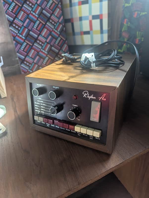 Ace Tone FR-6 Rhythm Ace 1960s - Black / Wood image 1