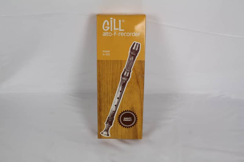 Gill Alto-F-Recorder Maple A-202 With Box image 1