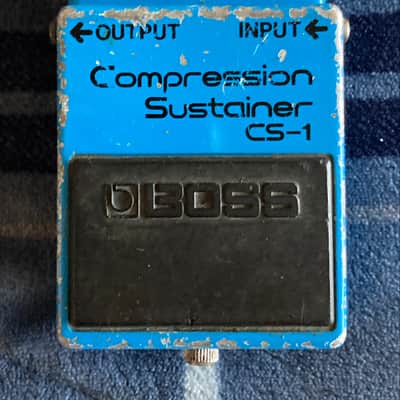 1970's 1980's BOSS CS-1 Compression Sustainer LONG DASH SILVER SCREW black label image 1