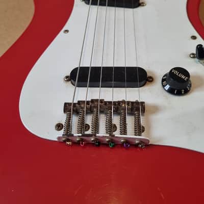 Vintage 1981 Fender Bullet Electric Guitar USA - Red image 4