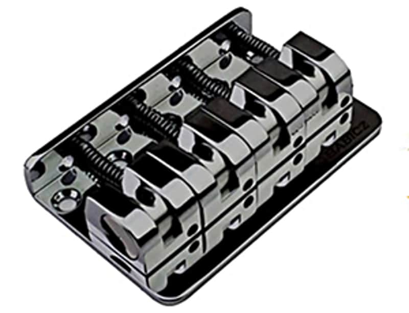 Babicz Full Contact Hardware Babicz FCH Z SERIES 4 String Bass Bridge, Black FCHZ4BK image 1