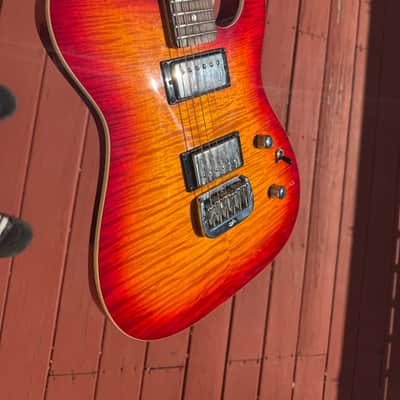 G&L ASAT Deluxe Cherry Sunburst 2000’s - Cherry Sunburst image 6