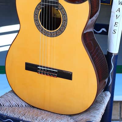 Juan Montes Rodriguez Flamenco guitar cutaway 2023 Cocobolo image 2