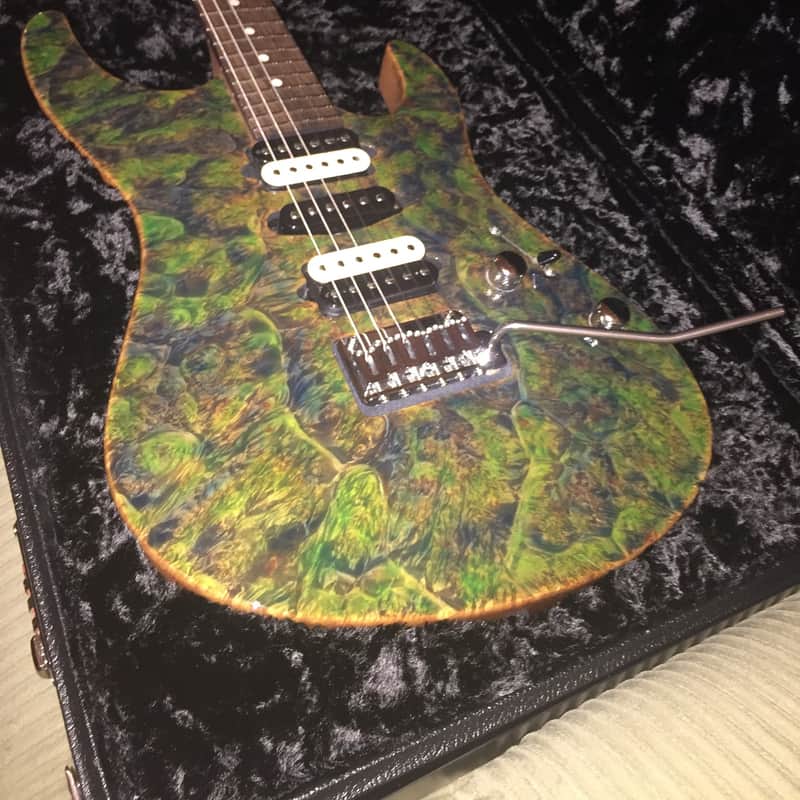 2016 Suhr Modern Carve Top Trans Algae