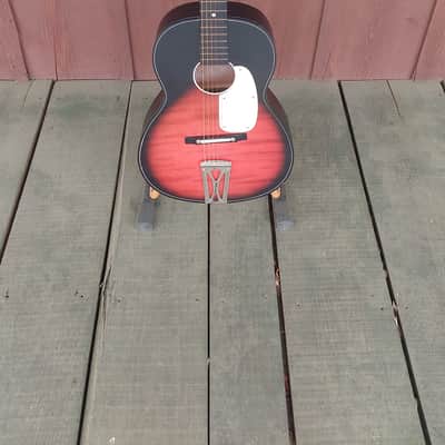 Vintage Orpheus Steel Neck, Sunburst Finish Acoustic Guitar image 1