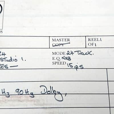 BASF (Studio Recorded Master) 2-inch 24-track Master Tape image 8