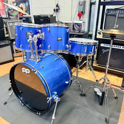 🥁 Performance Percussion PP220 5-Piece Drum Kit~ Metallic Blue Acoustic Set 🥁 Bild 2