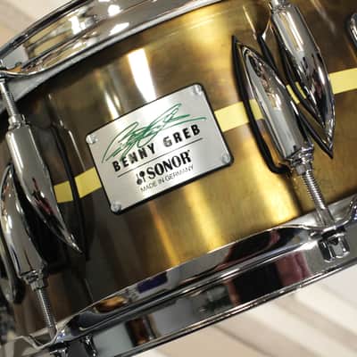Sonor Benny Greb Vintage Brass 13x5.75" signature snaredrum image 2