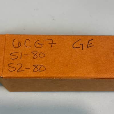 1950s General Electric 6CG7 6FQ7 Vintage Gray Plate Halo Getter Tube! T436 image 6