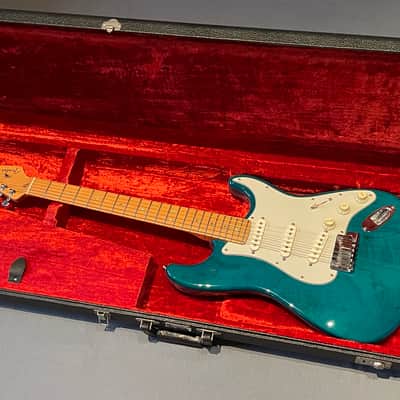 “Time Capsule” Fender Stratocaster American Deluxe 1998 - Teal image 3