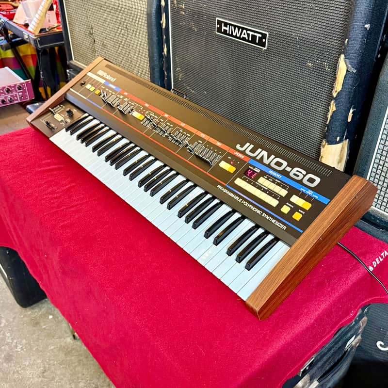 Roland Juno-60 Analog Polyphonic Synthesizer c 1982 original vintage poly synth AK image 1