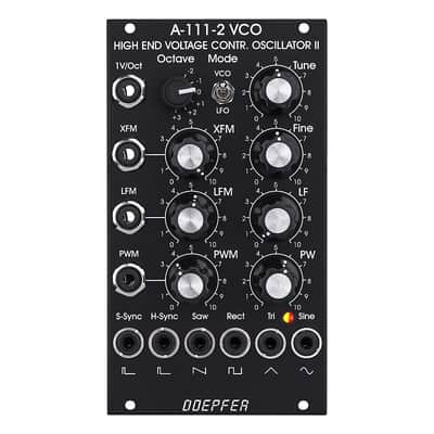 Doepfer A-111-2V High End VCO Eurorack Module (Vintage Black) image 4