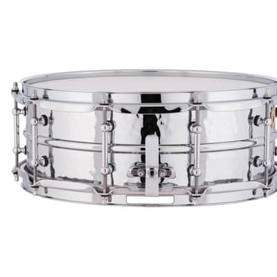 Ludwig *Pre-Order* Supraphonic 5x14" Hammered Chrome Snare Drum Tube Lugs LM400KT Special Order Authorized Dealer image 3