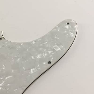 Light Relic White Pearl Aged Tele Mini Duncan Humbucker Pickguard for Fender Vintage ‘59 Custom Guitar image 4