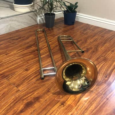 F.E. Olds and Son Professional Level Tenor Trombone 1955-1979 - Brass READ image 3
