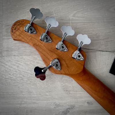Sadowsky MetroExpress 21-Fret Hybrid P/J Bass, Morado Fingerboard, 5-String - Solid Ocean Blue Metallic High Polish (SMX21HP5 J2R OKU FR) image 8