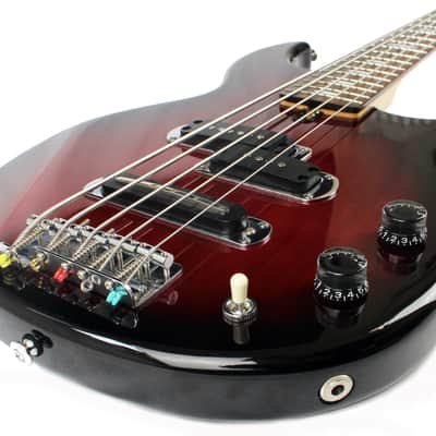 Yamaha BB415 5 String Bass Guitar in Wine Red image 10