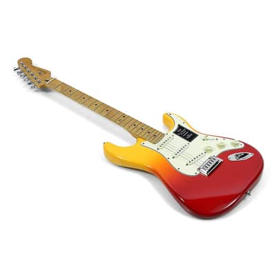 Fender Player Plus Stratocaster Maple Fingerboard Electric Guitar Regular Tequila Sunrise image 1