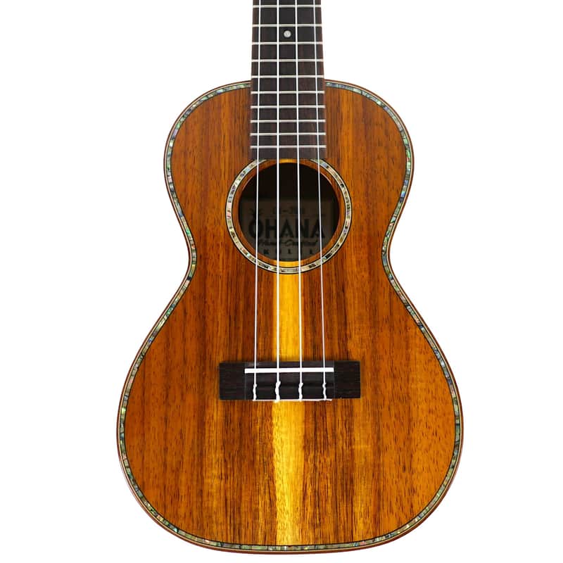 Ohana CK-350G Limited Edition Gloss Solid Koa Concert Ukulele image 1