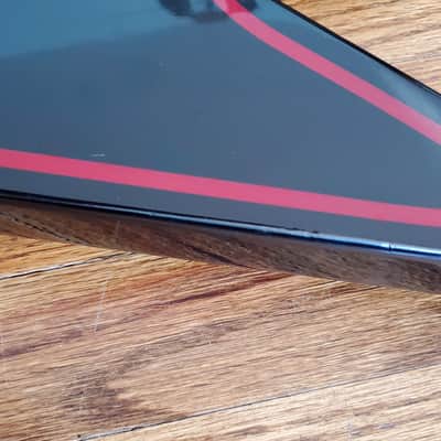 Harmony 818b Gibson Explorer Copy || Active Splittable HHH pickups || Black and Red image 11