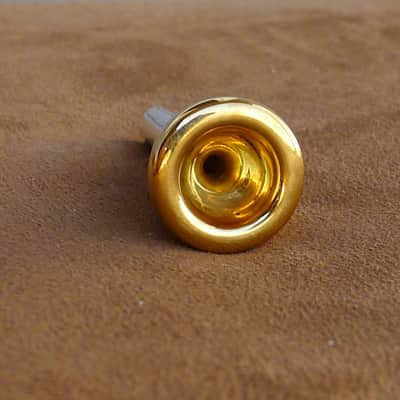 Vintage Gold Plated Getzen Cornet Mouthpiece image 3