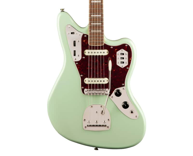 Used Squier Classic Vibe '70s Jaguar - Surf Green w/ Laurel FB image 1
