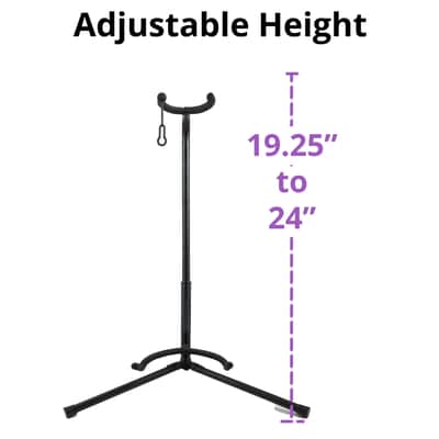 FocusProAudio FPA-TGS1 Tripod Acoustic and Electric Guitar Stand (Black) image 7