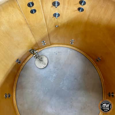 Sonor Teardrop Floortom Floor tom 18" x 16" 3-ply Gold Sparkle Vintage ULTRA RARE image 19