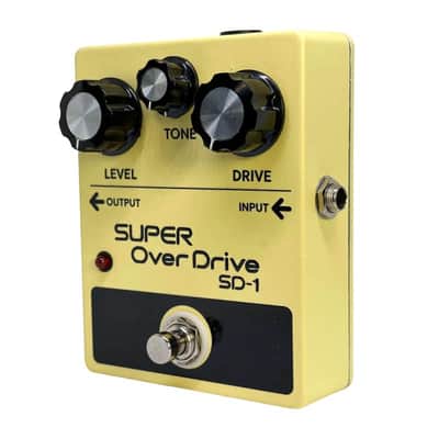Kosko FX Super Overdrive, SD-1 Clone 2025 Yellow, Aluminium box image 3