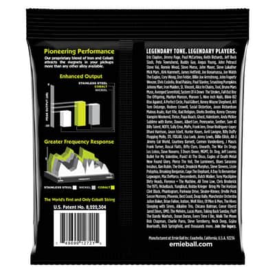 Regular Slinky Cobalt Electric Guitar Strings 10-46 Gauge Set FeCo-alloy enhanced magnetc-properties image 2
