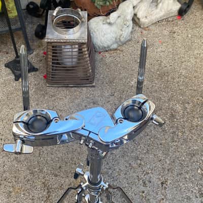 Tama HTW109W Star Series Double-Braced Dual Tom Stand 2010s - Chrome image 6