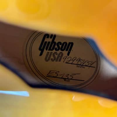 Gibson ES-135 1995 - Vintage Sunburst image 6