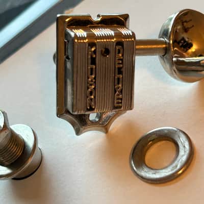 Tone Pros Kluson Vintage in-line Deluxe Locking 2010's - Nickel image 2