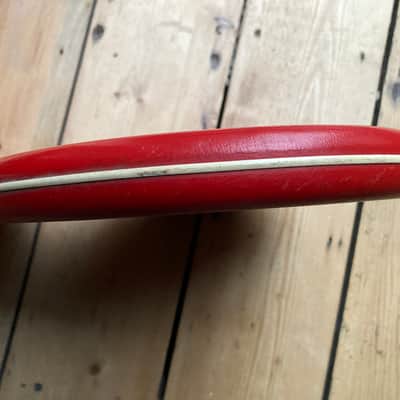 1960s Hofner Colorama 1 Red Vinyl Guitar Body image 13