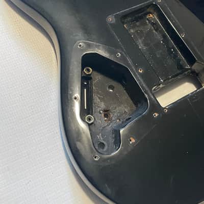 1990's Korean Ibanez S470 S Series Black Guitar Body LO-TRS Tremolo Ready image 15