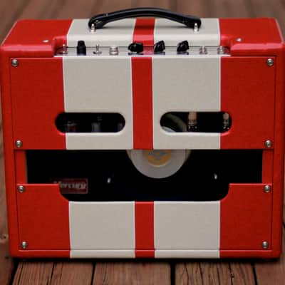 Deluxe Amplification 5E3 '59 Tweed Deluxe Red / White Sparkle image 3
