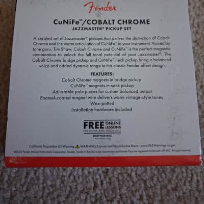 Immagine Fender  Cunife Cobalt Chrome Jazzmaster set 24 - Blk - 4