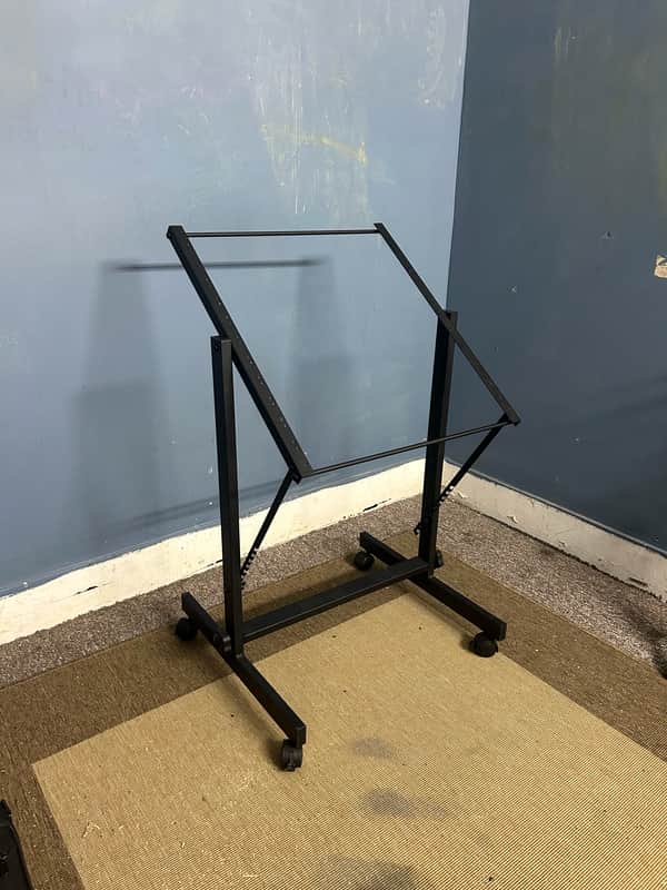 Hosa RMT-152 12U Rolling Studio Rack with Adjustable Tilt image 1