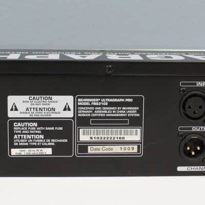 Behringer Ultragraph Pro FBQ3102 31-Band Graphic Equalizer, USED image 5