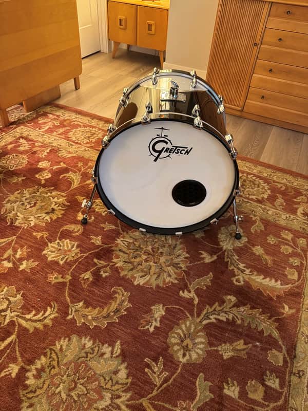 GRETSCH RENOUN RN-1 57s c. 2012 - MOTOR CITY BLACK WITH WHITE LOGO CHEVRON image 1