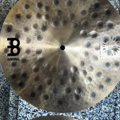 Meinl 15" Pure Alloy Extra Hammered Hi-Hat Cymbals (Pair) 2017 - Present - Traditional image 6