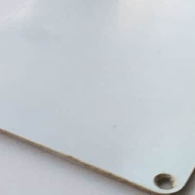 Lefty Genuine Fender Guitar Relic Strat Back Plate Tremolo Cover 1-ply Off White image 12