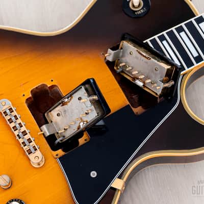 1977 Gibson Les Paul Custom Vintage Guitar Tobacco Sunburst w/ T Tops, Case image 15