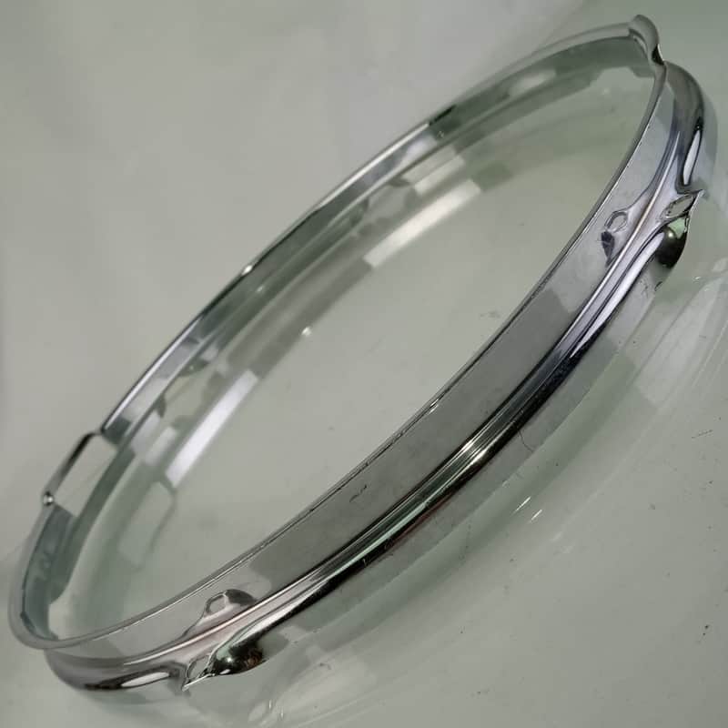 Ludwig 13"COB Triple-Flange Snare Drum Resonant Chrome-BRASS Rim/Hoop Jazz-Combo image 1