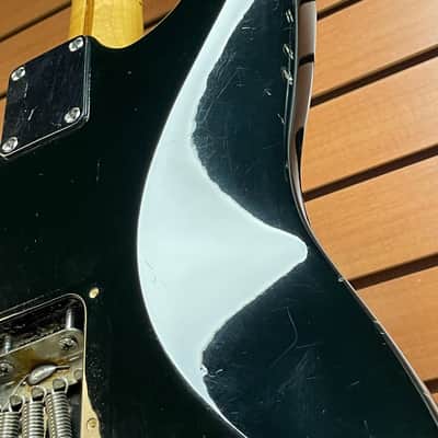 Squier Standard Stratocaster with Maple Fretboard in Black 1993 Made in Mexico image 12