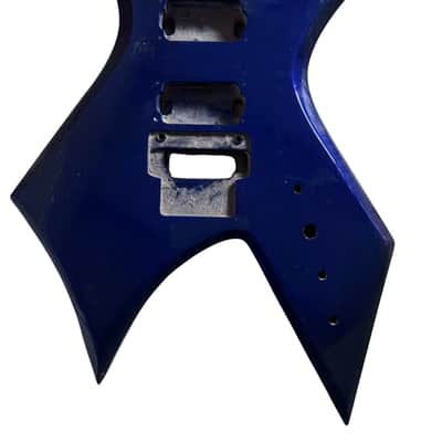Blue HH Warlock Style Guitar Basswood Body image 2